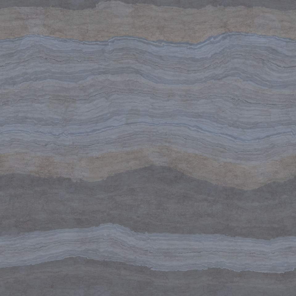 Honed travertine bench inlay swatch